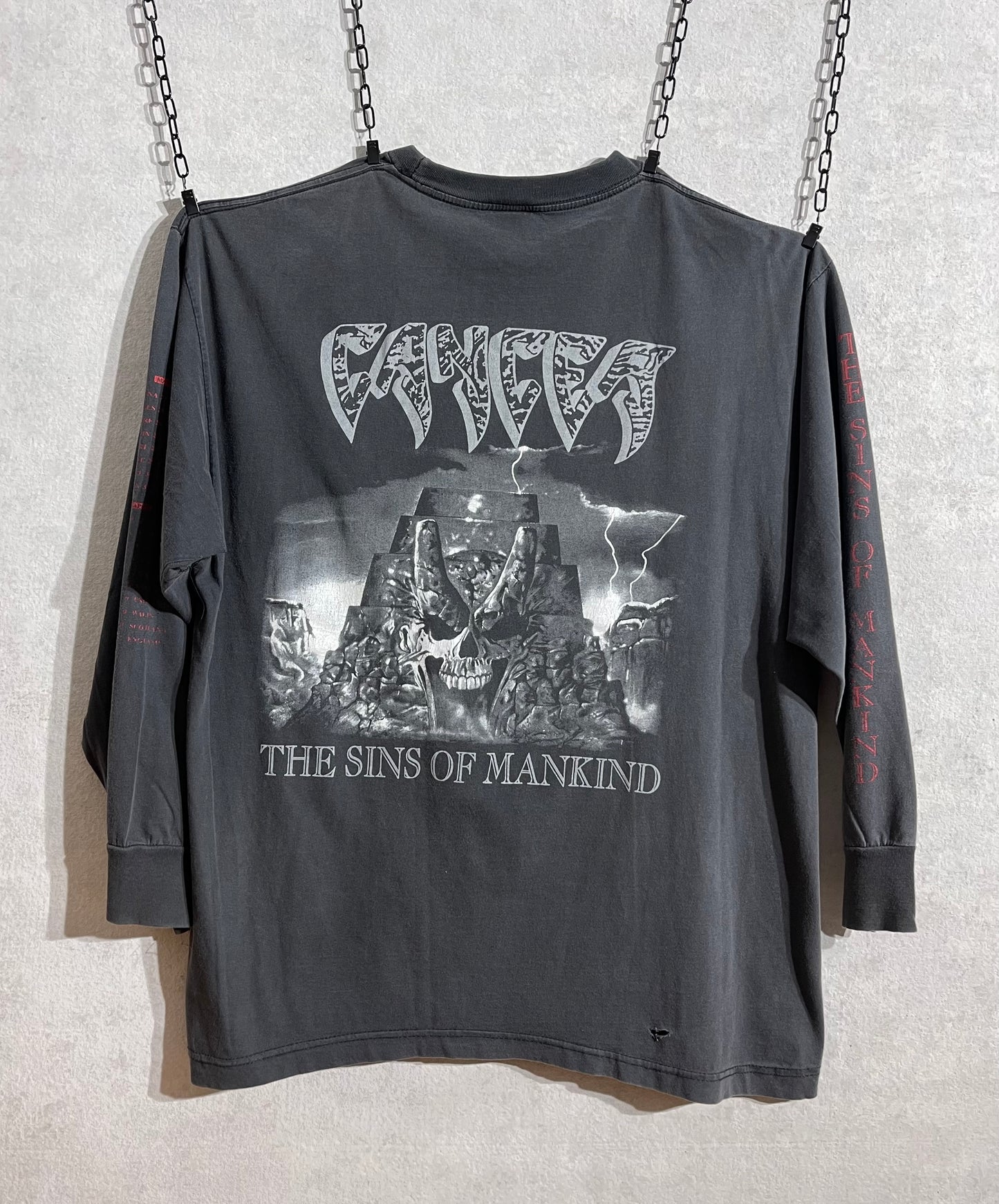Cancer The Sins of Mankind European Tour 1993 Longsleeve [XL]
