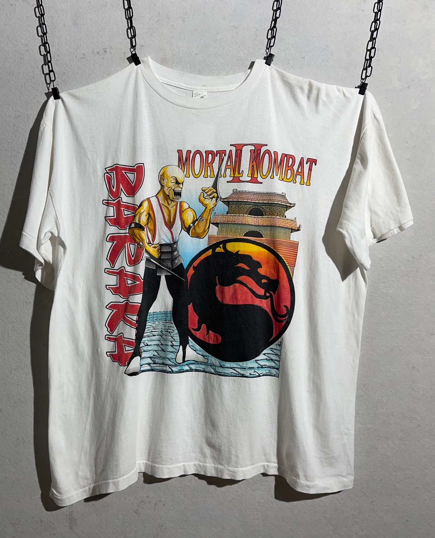 Mortal Kombat 2 Baraka Vintage Bootleg 1994 [XL]
